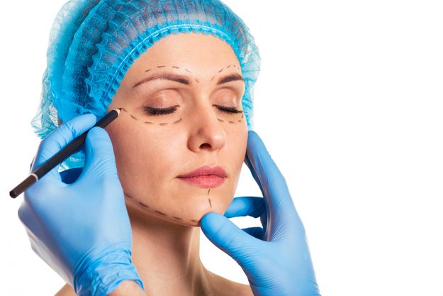 Preparation for facial surgery